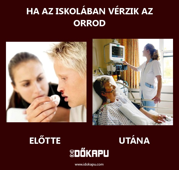 Ha az iskolában vérzik az orrod
title=