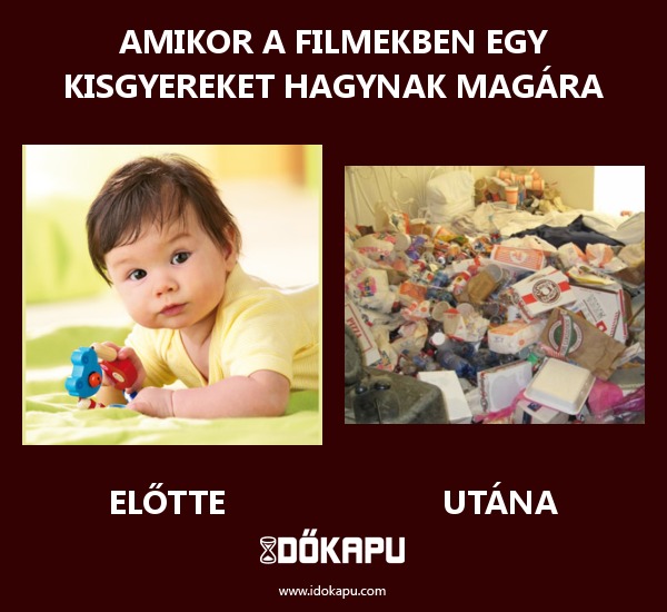 Amikor a filmekben egy kisgyereket hagynak magára
title=